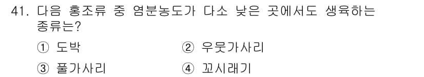 수산양식기사 2020년 41번 - 정답과 핵심 포인트를 검수 중인 기출문제