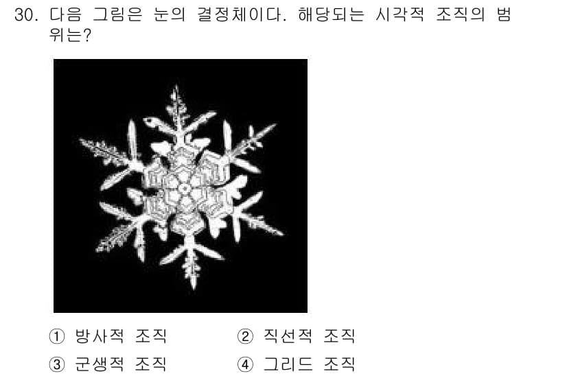 시각디자인기사 2020년 30번 - 정답과 핵심 포인트를 검수 중인 기출문제