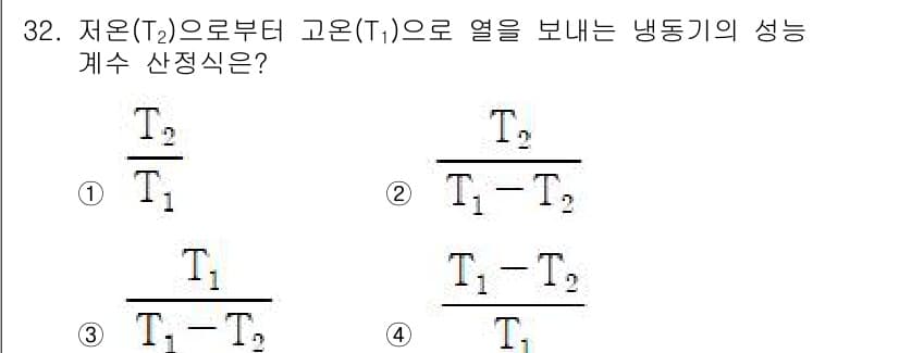 가스산업기사 2020년 32번 - 정답과 핵심 포인트를 검수 중인 기출문제