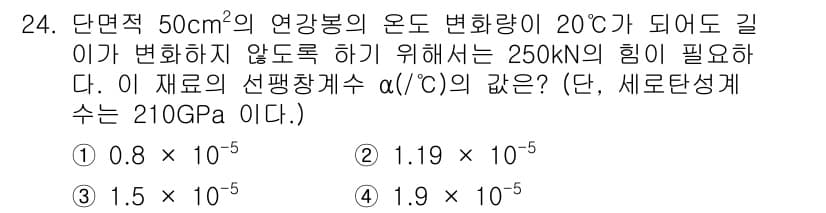 건설기계설비산업기사 2020년 24번 - 정답과 핵심 포인트를 검수 중인 기출문제