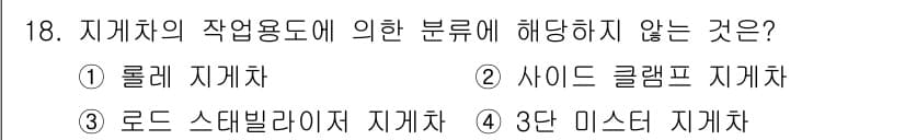 건설기계정비산업기사 2020년 18번 - 정답과 핵심 포인트를 검수 중인 기출문제