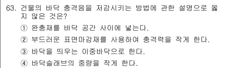건설안전산업기사 2020년 63번 - 정답과 핵심 포인트를 검수 중인 기출문제