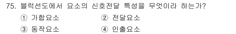 공조냉동기계산업기사 2020년 75번 - 전달요소는 블록선도에서 신호 전달의 기능을 담당하는 기본 요소입니다. 다... 에 관한 핵심 기출문제