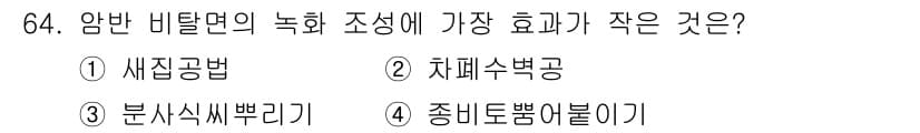 산림산업기사(구60문항) 2020년 64번 - 정답과 핵심 포인트를 검수 중인 기출문제