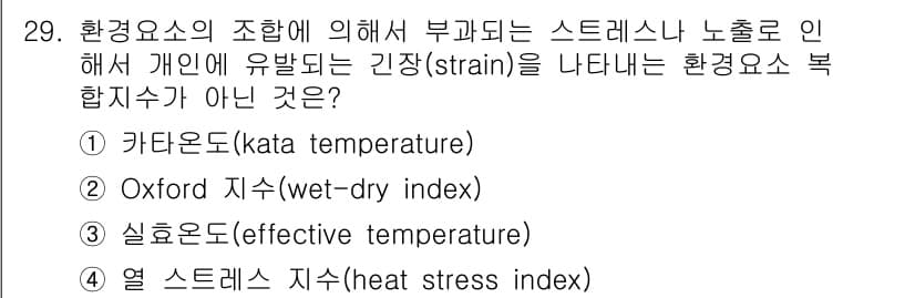 산업안전산업기사 2020년 29번 - 정답과 핵심 포인트를 검수 중인 기출문제