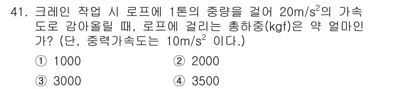 산업안전산업기사 2020년 41번 - 정답과 핵심 포인트를 검수 중인 기출문제