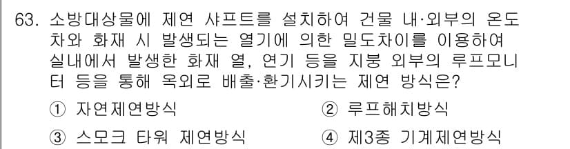 소방설비산업기사(기계) 2020년 64번 - 정답과 핵심 포인트를 검수 중인 기출문제