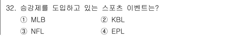 스포츠경영관리사 2020년 32번 - 정답과 핵심 포인트를 검수 중인 기출문제