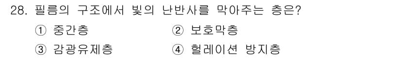 시각디자인산업기사 2020년 28번 - 정답과 핵심 포인트를 검수 중인 기출문제