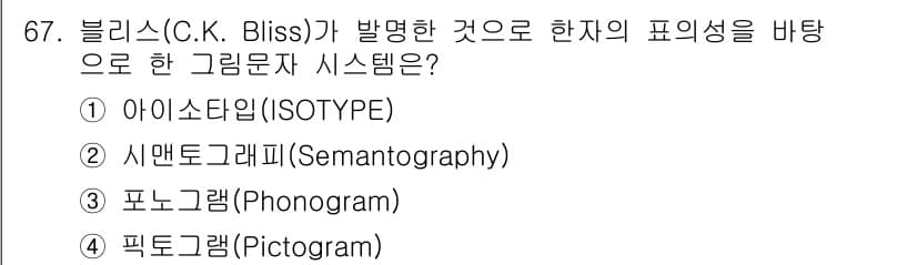 시각디자인산업기사 2020년 67번 - 정답과 핵심 포인트를 검수 중인 기출문제