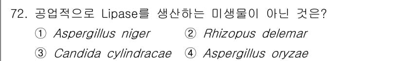 식품산업기사 2020년 72번 - 정답과 핵심 포인트를 검수 중인 기출문제