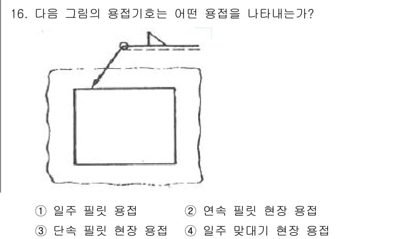 용접산업기사 2020년 16번 - 정답과 핵심 포인트를 검수 중인 기출문제