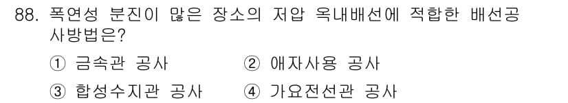 전기산업기사 2020년 88번 - 정답과 핵심 포인트를 검수 중인 기출문제