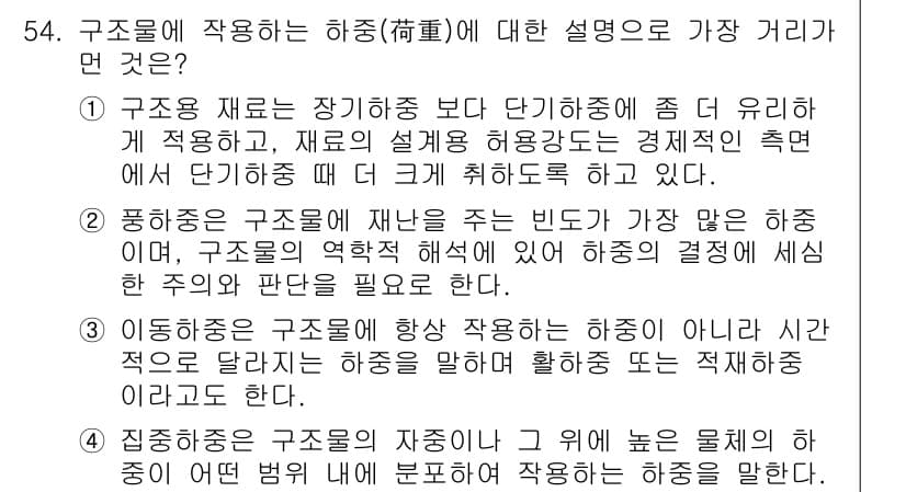 조경산업기사 2020년 54번 - 정답과 핵심 포인트를 검수 중인 기출문제