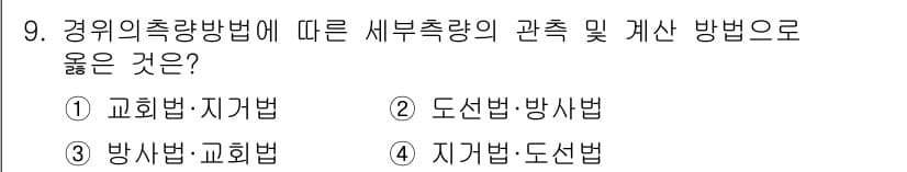 지적산업기사 2020년 9번 - 정답과 핵심 포인트를 검수 중인 기출문제