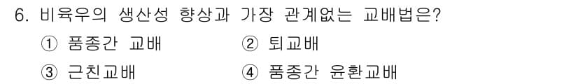 축산산업기사 2020년 6번 - 정답과 핵심 포인트를 검수 중인 기출문제