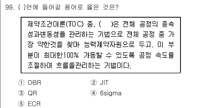 유통관리사_1급 2017년 99번 - 정답과 핵심 포인트를 검수 중인 기출문제