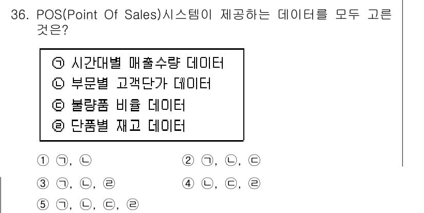 유통관리사_3급 2019년 36번 - 정답과 핵심 포인트를 검수 중인 기출문제