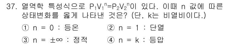 가스기사 2020년 37번 - 정답과 핵심 포인트를 검수 중인 기출문제