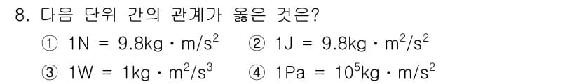 가스기사 2020년 8번 - 정답과 핵심 포인트를 검수 중인 기출문제