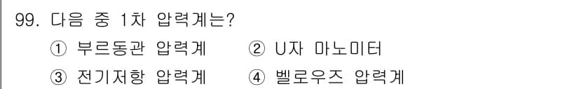 가스기사 2020년 99번 - 정답과 핵심 포인트를 검수 중인 기출문제