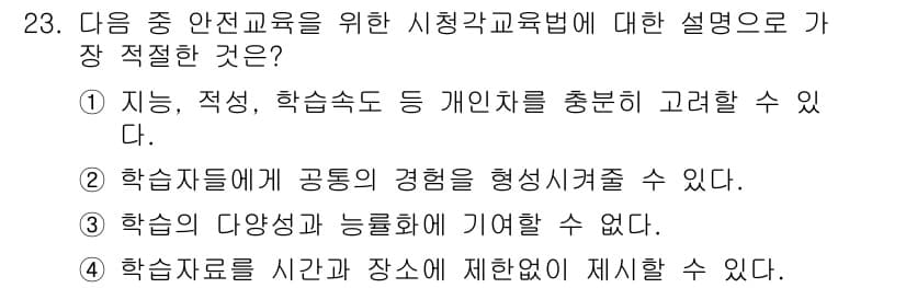 건설안전기사 2020년 23번 - 정답과 핵심 포인트를 검수 중인 기출문제