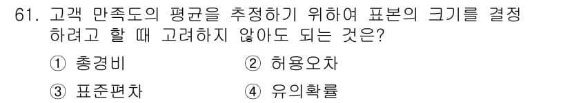 사회조사분석사_1급 2020년 61번 - 정답과 핵심 포인트를 검수 중인 기출문제