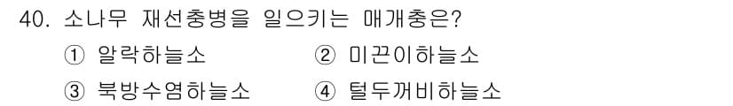 산림기사 2020년 40번 - 정답과 핵심 포인트를 검수 중인 기출문제