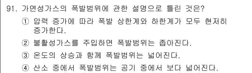 산업안전기사 2020년 91번 - 정답과 핵심 포인트를 검수 중인 기출문제