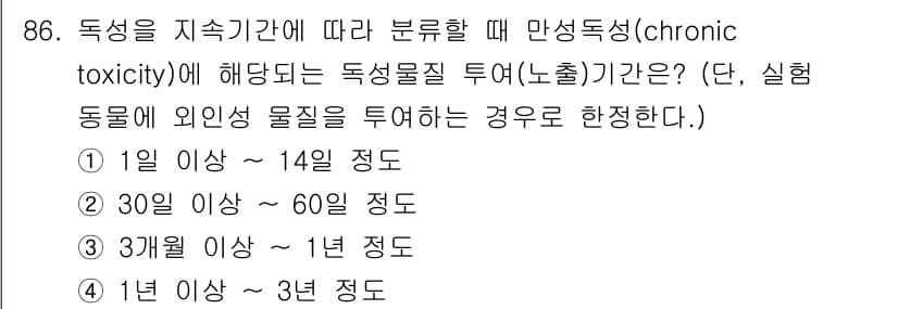 산업위생관리기사 2020년 87번 - 정답과 핵심 포인트를 검수 중인 기출문제