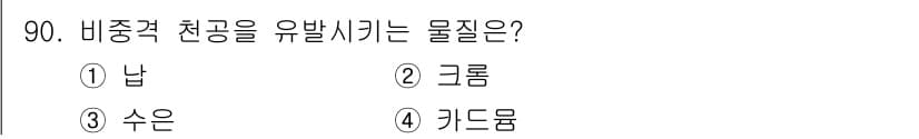 산업위생관리기사 2020년 91번 - 정답과 핵심 포인트를 검수 중인 기출문제