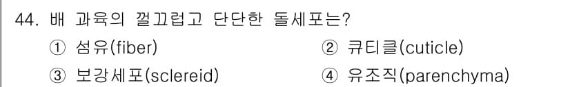 생물분류기사(동물) 2020년 44번 - 정답과 핵심 포인트를 검수 중인 기출문제