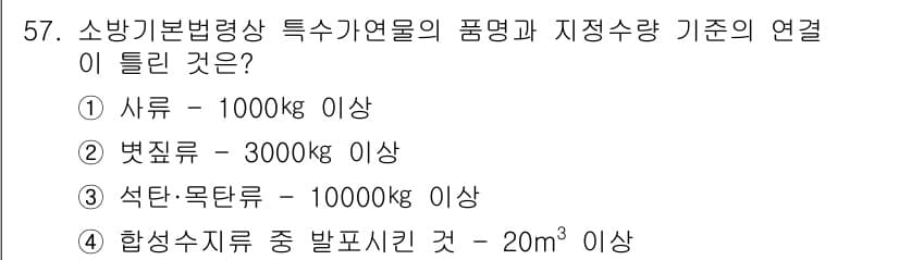 소방설비기사(기계분야) 2020년 57번 - 정답과 핵심 포인트를 검수 중인 기출문제