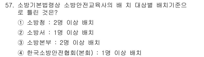 소방설비기사(전기분야) 2020년 57번 - 정답과 핵심 포인트를 검수 중인 기출문제