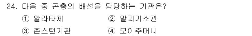식물보호기사 2020년 24번 - 정답과 핵심 포인트를 검수 중인 기출문제