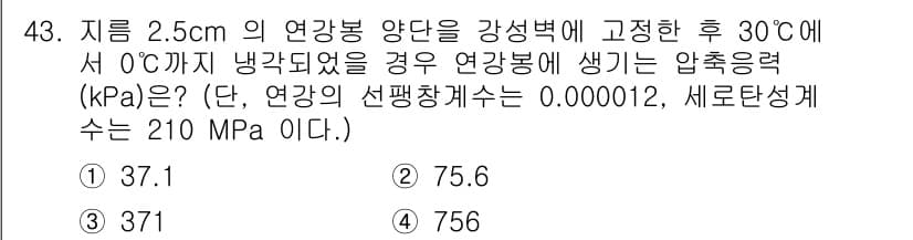 승강기기사 2020년 43번 - 정답과 핵심 포인트를 검수 중인 기출문제