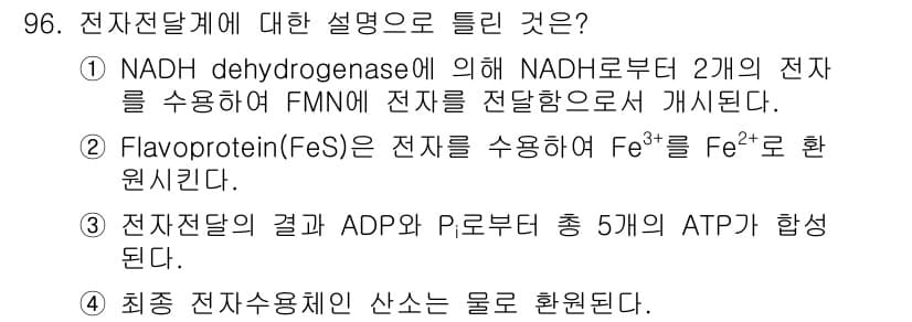 식품안전기사 2020년 96번 - 정답과 핵심 포인트를 검수 중인 기출문제