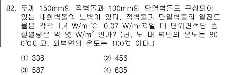 에너지관리기사 2020년 82번 - 정답과 핵심 포인트를 검수 중인 기출문제
