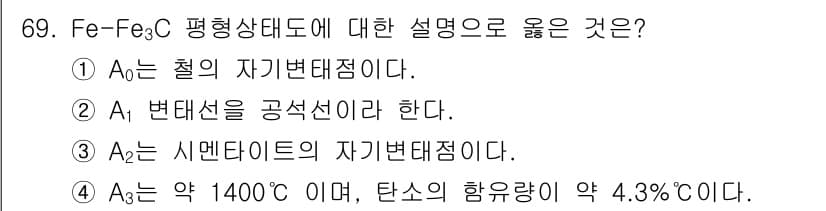 일반기계기사 2020년 69번 - 정답과 핵심 포인트를 검수 중인 기출문제