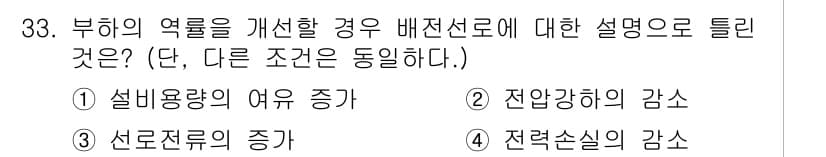 전기기사_필기 2020년 33번 - 정답과 핵심 포인트를 검수 중인 기출문제