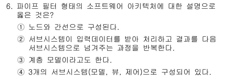 정보처리기사 2020년 6번 - 정답과 핵심 포인트를 검수 중인 기출문제