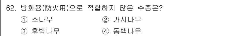 조경기사 2020년 61번 - 정답과 핵심 포인트를 검수 중인 기출문제