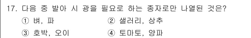 종자기사 2020년 17번 - 정답과 핵심 포인트를 검수 중인 기출문제