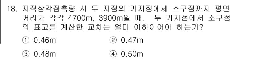 지적기사 2020년 18번 - 정답과 핵심 포인트를 검수 중인 기출문제