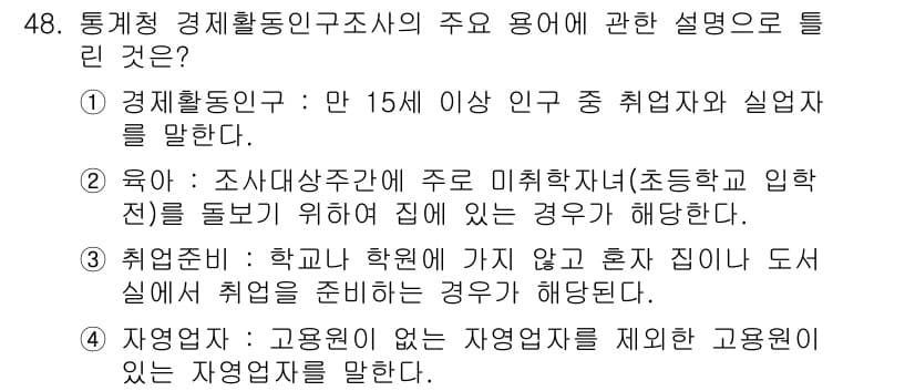 직업상담사_2급 2020년 48번 - 정답과 핵심 포인트를 검수 중인 기출문제