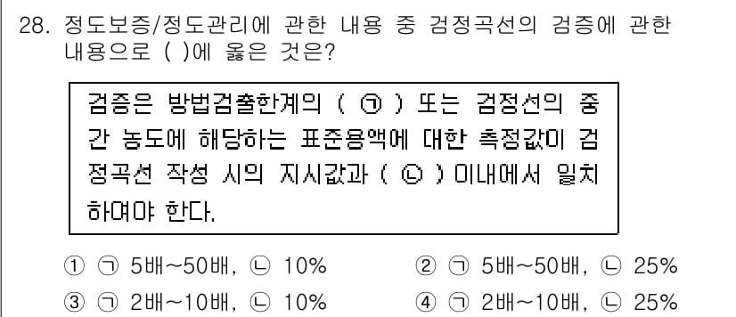 토양환경기사 2020년 28번 - 정답과 핵심 포인트를 검수 중인 기출문제