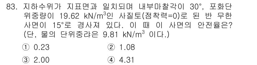 화약류관리기사 2020년 84번 - 정답과 핵심 포인트를 검수 중인 기출문제