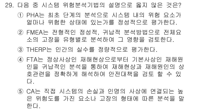 산업안전지도사 2015년 29번 - 정답과 핵심 포인트를 검수 중인 기출문제