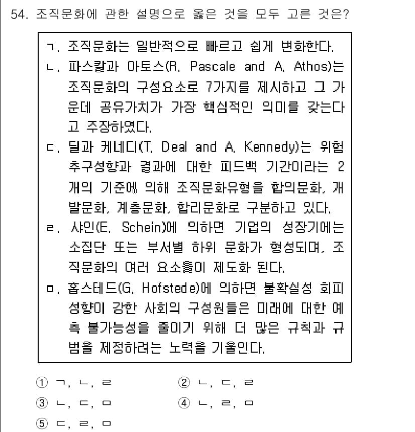 산업안전지도사 2015년 54번 - 정답과 핵심 포인트를 검수 중인 기출문제