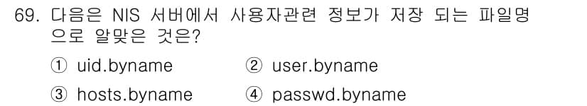 리눅스마스터_1급 2020년 69번 - 정답과 핵심 포인트를 검수 중인 기출문제